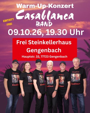 Warm-Up-Konzert im Frei Steinkellerhaus